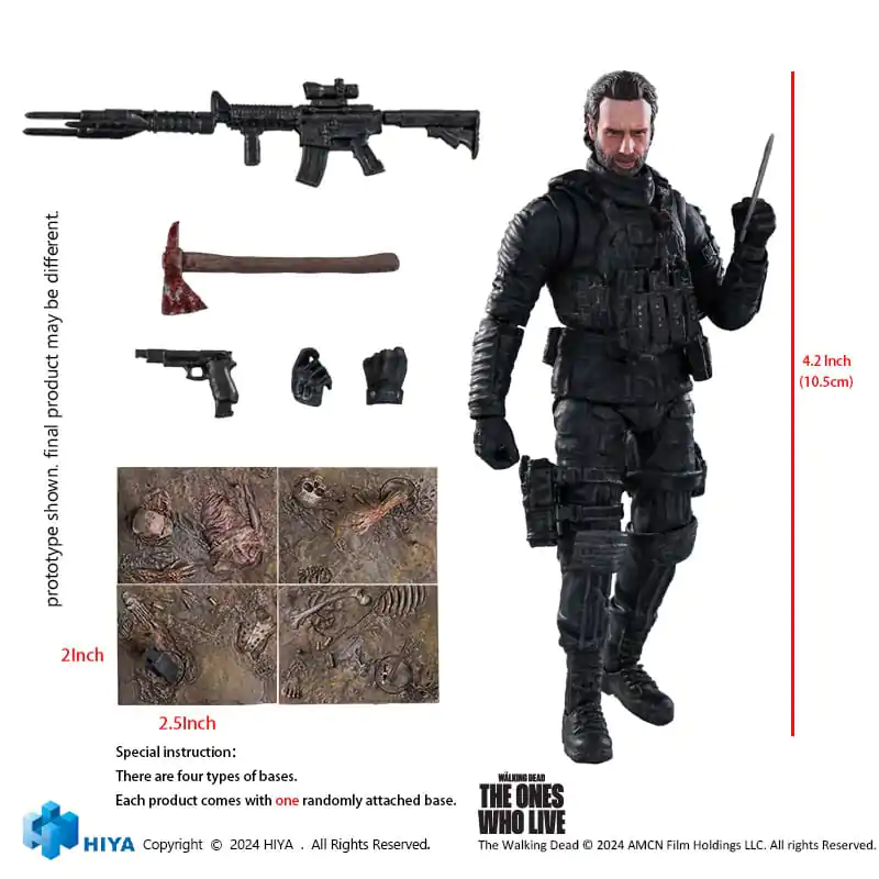 The Walking Dead: The Ones Who Lived Exquisite Mini Action Figure 1/18 Daryl Dixon Dark Eyes Walker 11 cm termékfotó