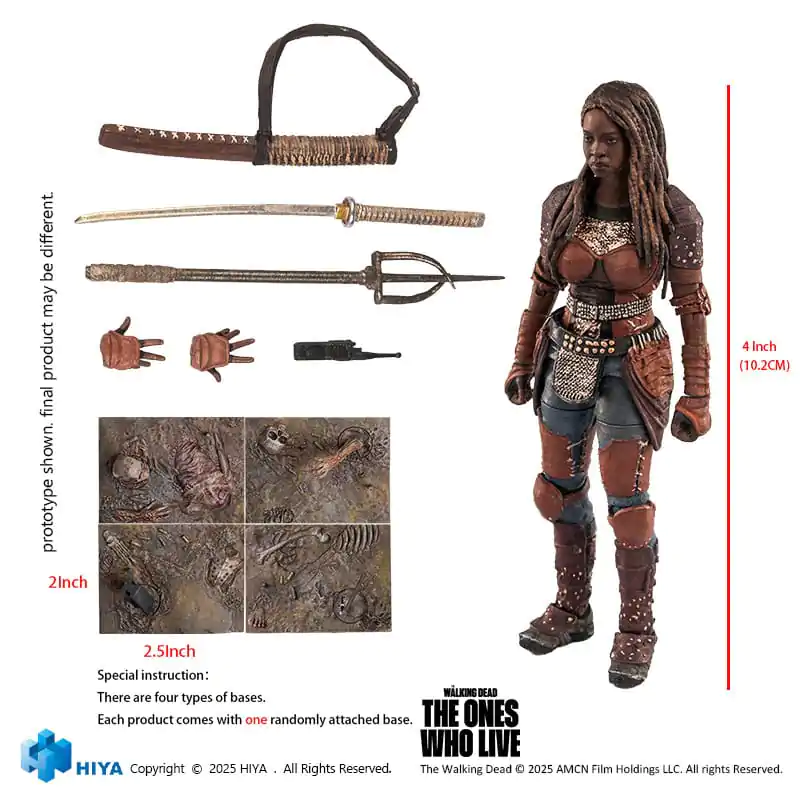 The Walking Dead: The Ones Who Lived Exquisite Mini Action Figure 1/18 Michonne 10 cm product photo