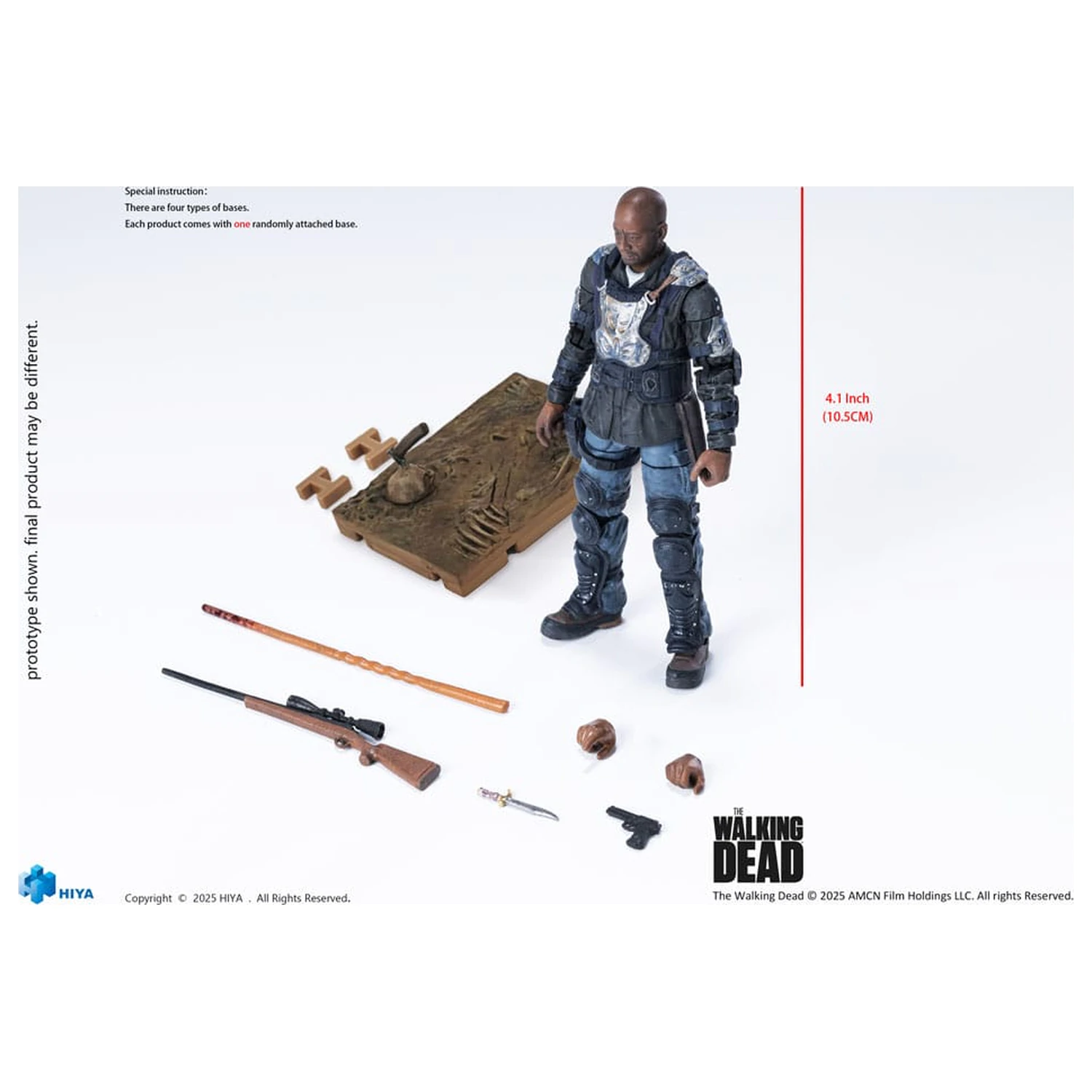 The Walking Dead: The Ones Who Lived Exquisite Mini Action Figure 1/18 Morgan 10 cm        product photo