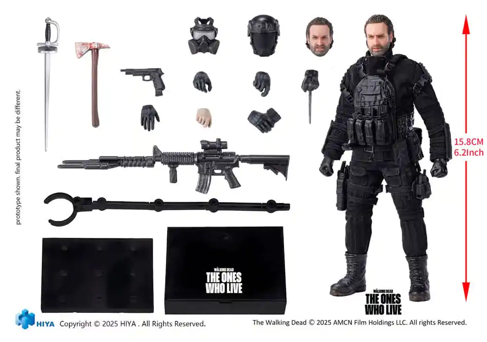 The Walking Dead: The Ones Who Lived Exquisite Super Series  Action Figure 1/12 Rick 16 cm product photo