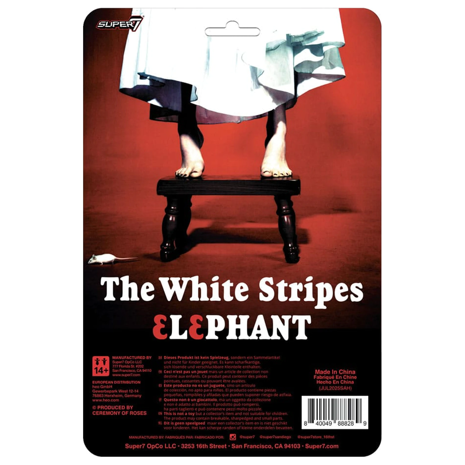 The White Stripes ReAction Action Figures 2-Pack Wave 02 The White Stripes (Elephant) 10 cm  product photo