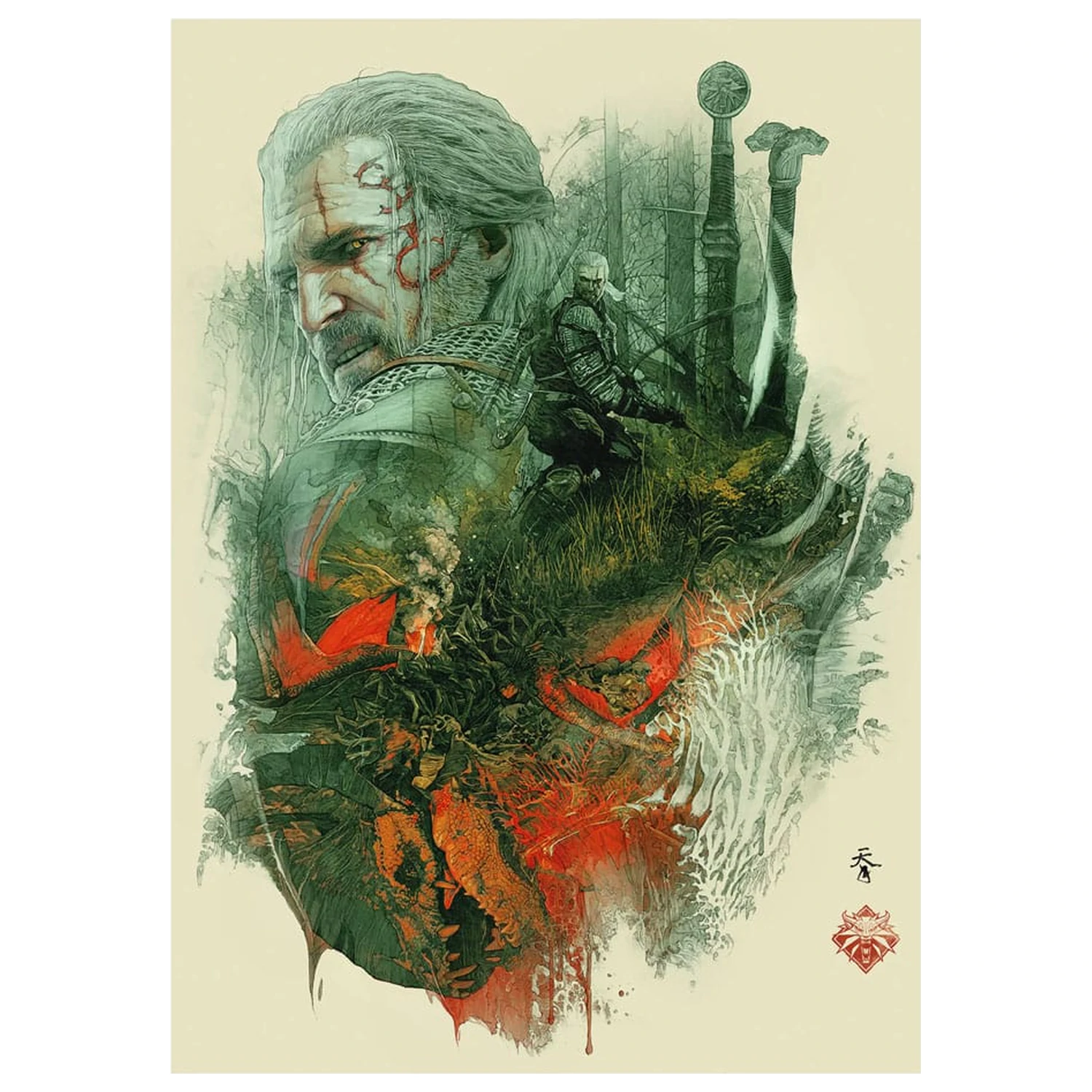 The Witcher Puzzles 10-Pack 10th Anniversary Puzzle Collection (500 pieces)                            product photo