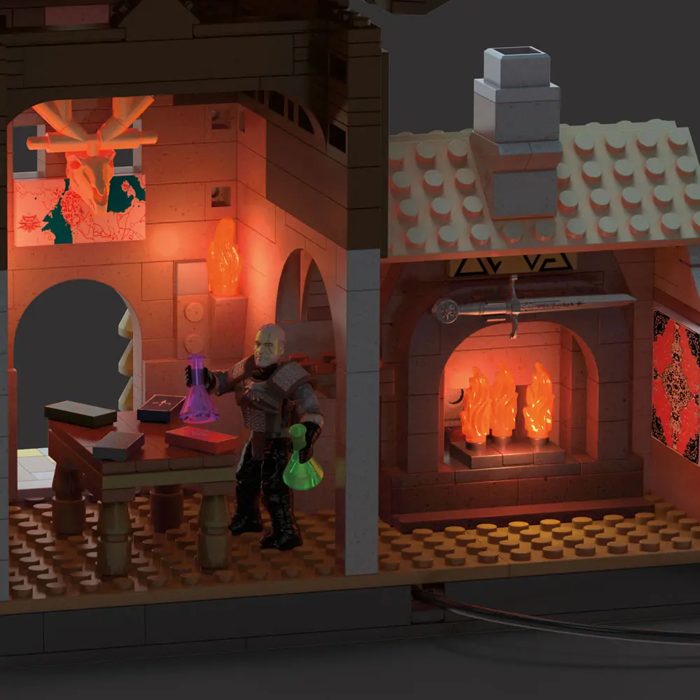 The Witcher 3: Wild Hunt Mega Construx Black Series Construction Set Geralt's Griffin Hunt termékfotó