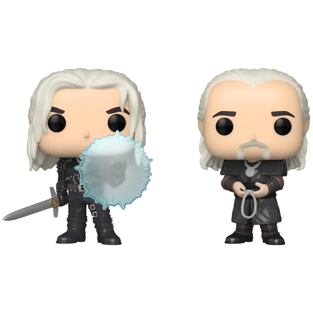 The Witcher Funko POP! Television Vinyl Figures 2-Pack Geralt & Vesemir 9 cm product photo