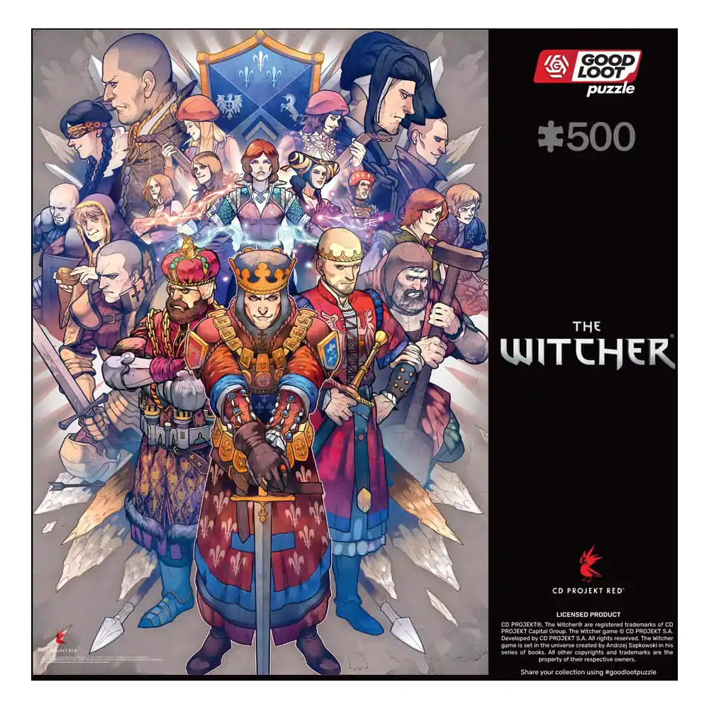 The Witcher Gaming Puzzle Northern Realms (500 pieces) termékfotó