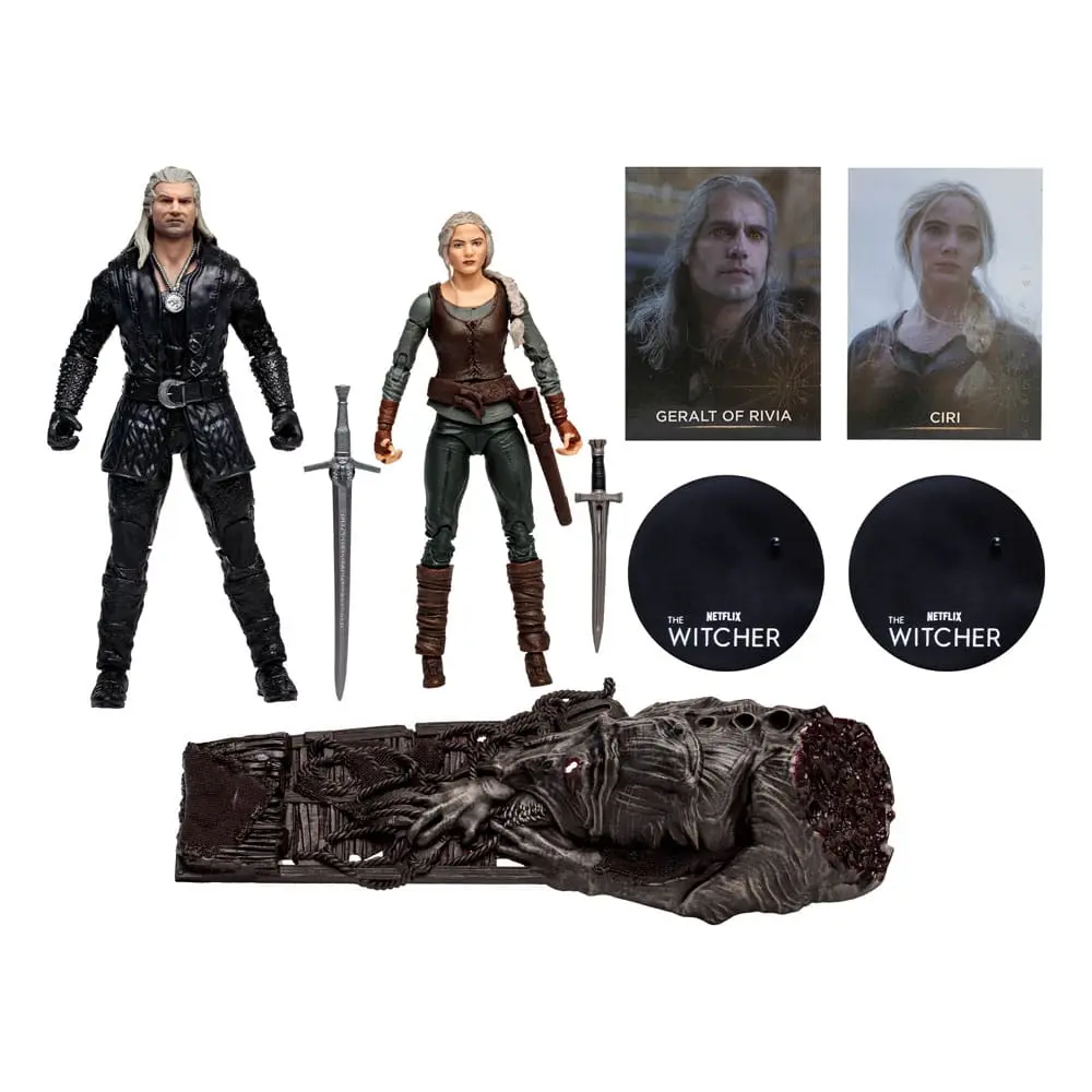 The Witcher Action Figure Geralt and Ciri (Netflix Season 3) 18 cm termékfotó