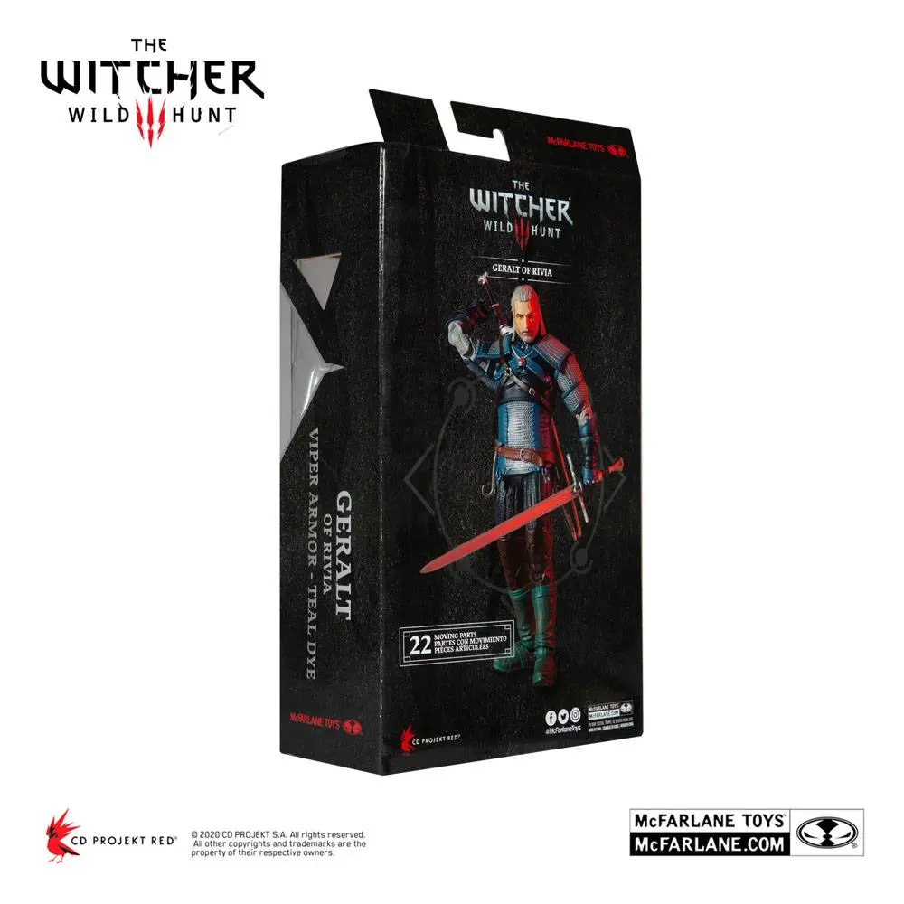 The Witcher Action Figure Geralt of Rivia (Viper Armor: Teal Dye) 18 cm product photo