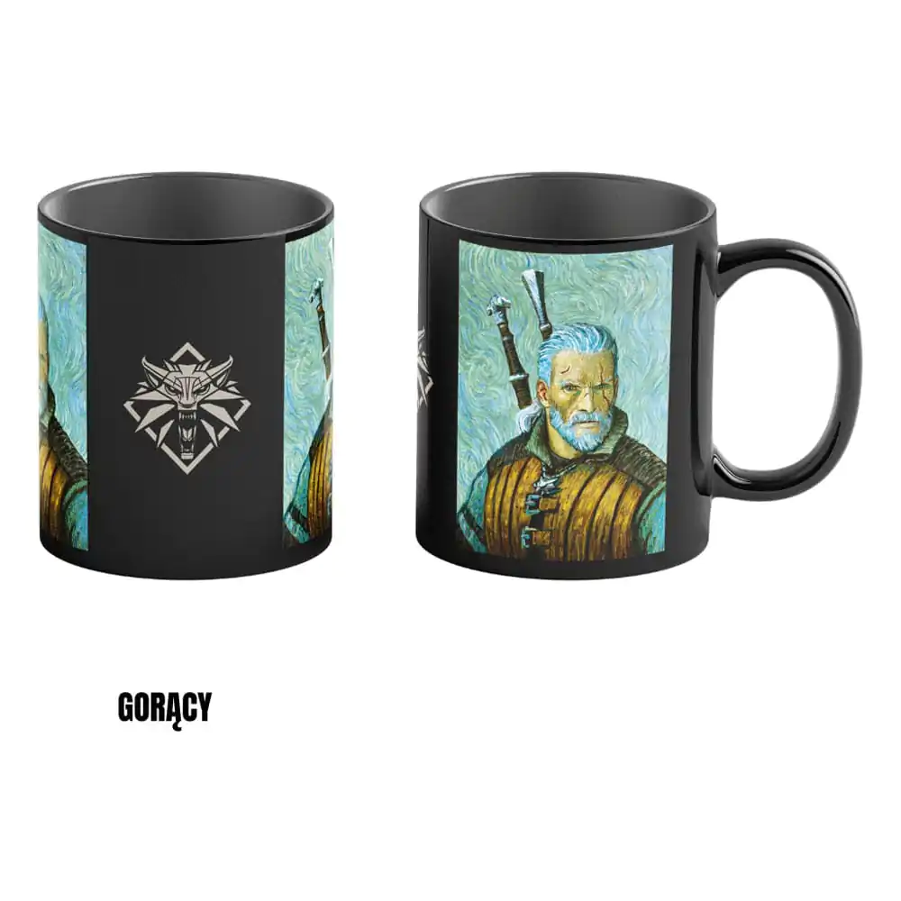 The Witcher III: Wild Hunt Game Art Chronicles Heat Change Mug Geralt inspired by Vincent van Gogh 450 ml product photo