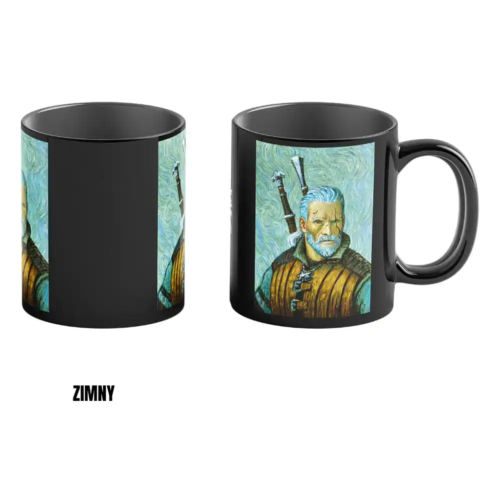 The Witcher III: Wild Hunt Game Art Chronicles Heat Change Mug Geralt inspired by Vincent van Gogh 450 ml product photo