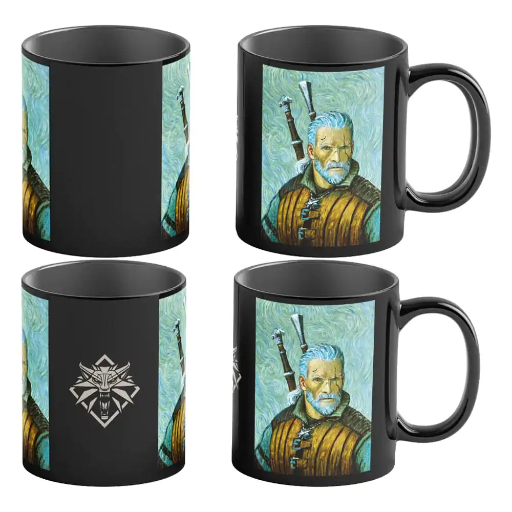 The Witcher III: Wild Hunt Game Art Chronicles Heat Change Mug Geralt inspired by Vincent van Gogh 450 ml product photo