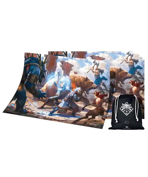 The Witcher III: Wild Hunt Gaming Puzzle Geralt & Triss in Battle (1000 pieces) product photo