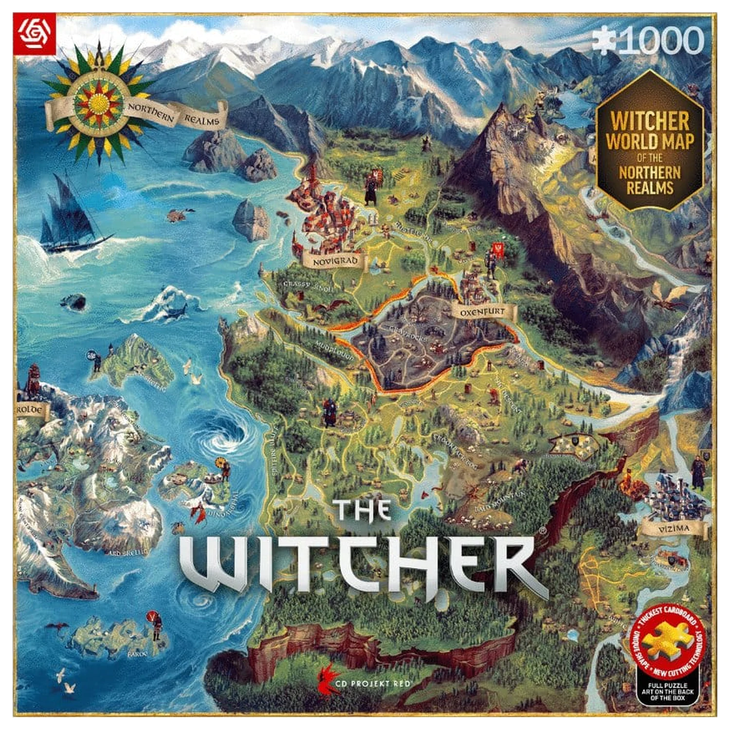 The Witcher Puzzle The Northern Realms Map (1000 Pcs) product photo