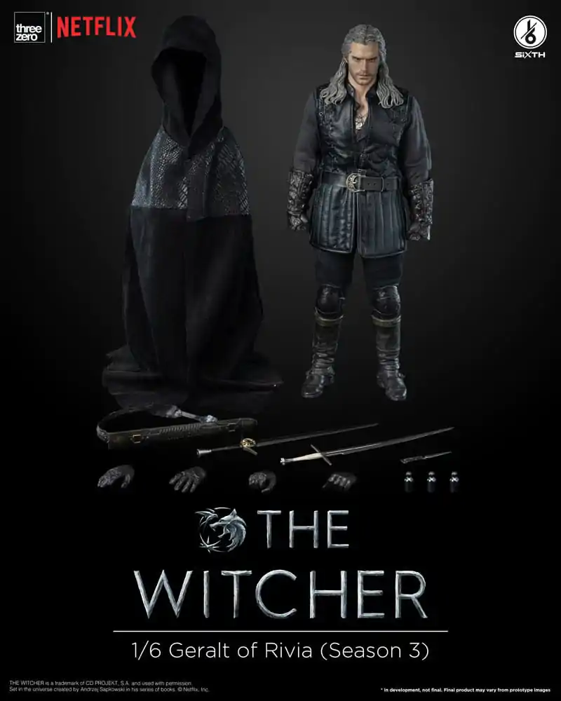 The Witcher Season 3 Action Figure 1/6 Geralt of Rivia 31 cm termékfotó