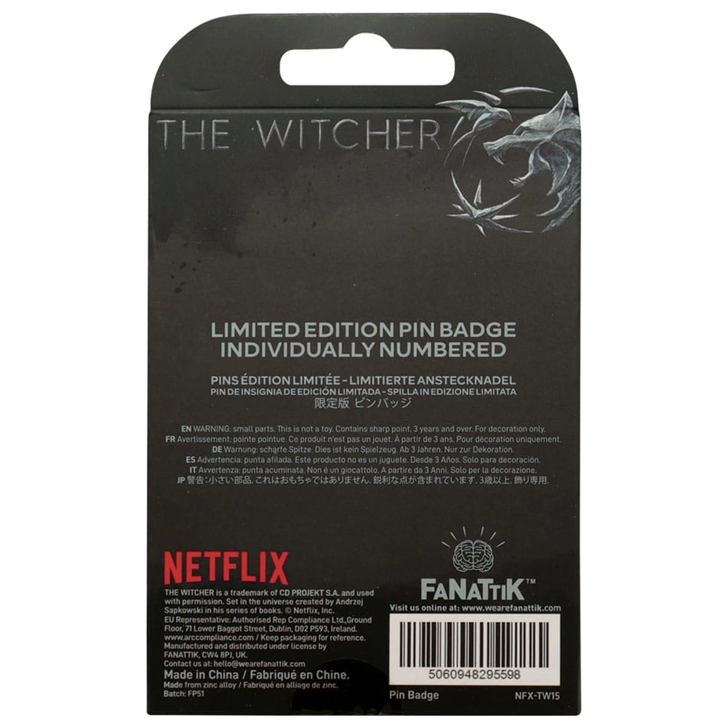 The Witcher Pin Badge Witcher Symbol Limited Edition product photo