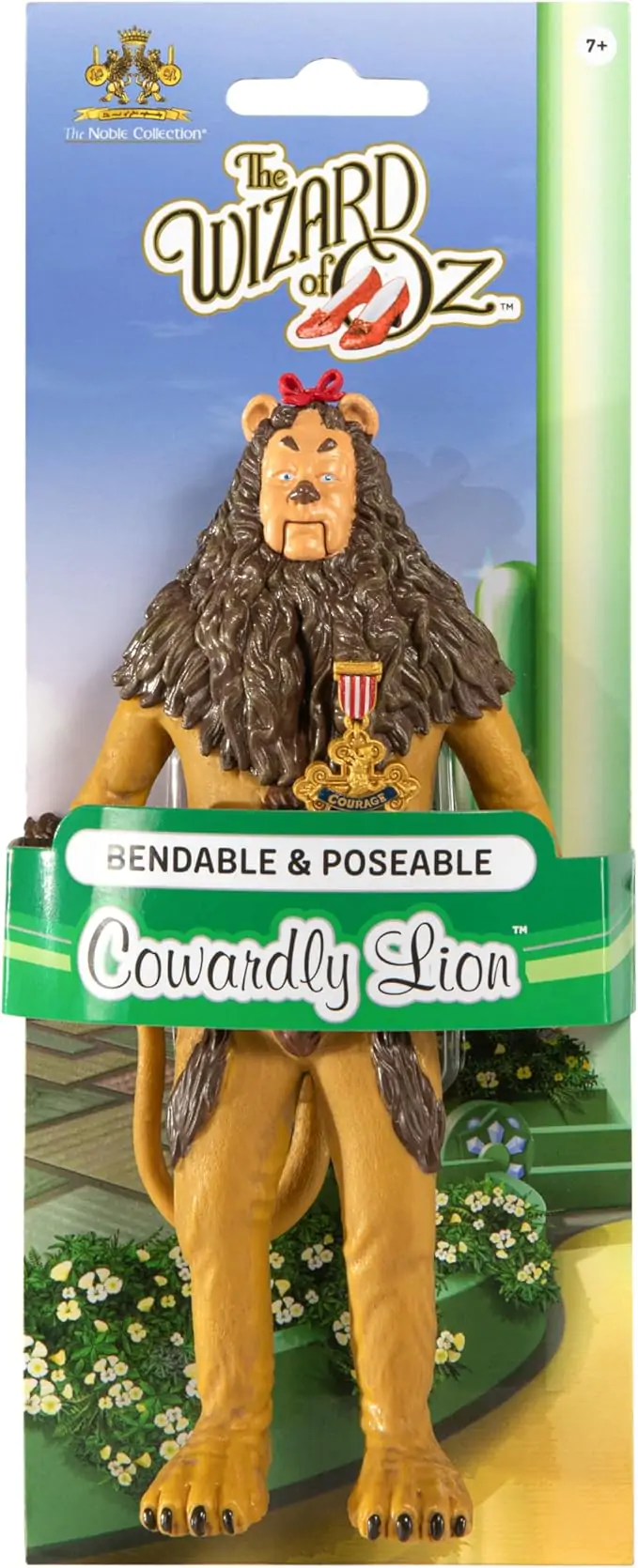 The Wizard of Oz Bendyfigs Bendable Figure Cowardly Lion (with his Badge of Courage) 19 cm product photo