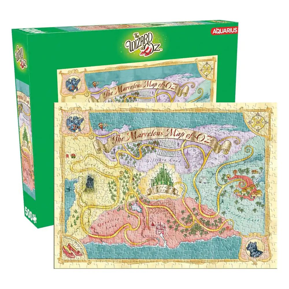 The Wizard Of Oz Map Jigsaw Puzzle (500 Piece) product photo
