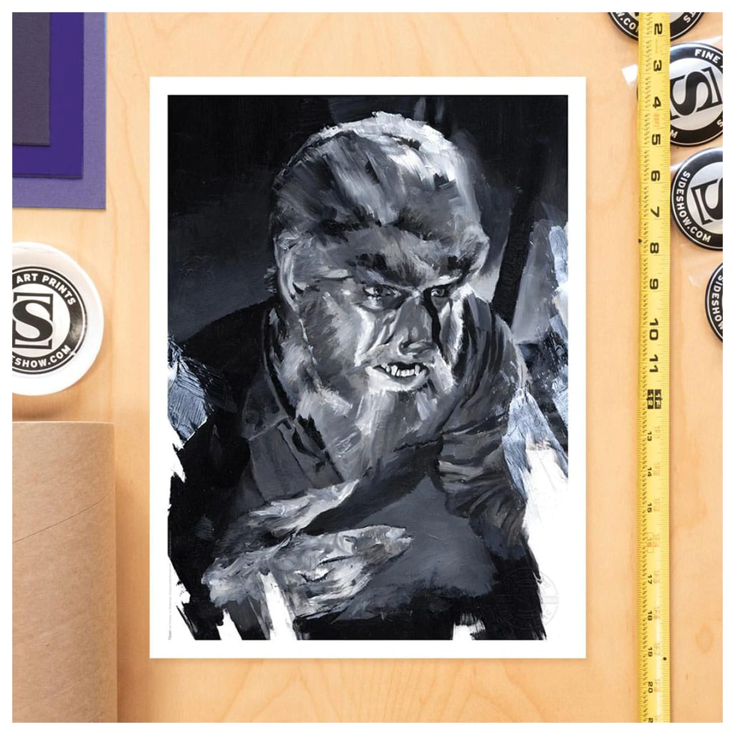 The Wolf Man Art Print The Wolf Man by Chris Valentine 41 x 31 cm - unframed product photo