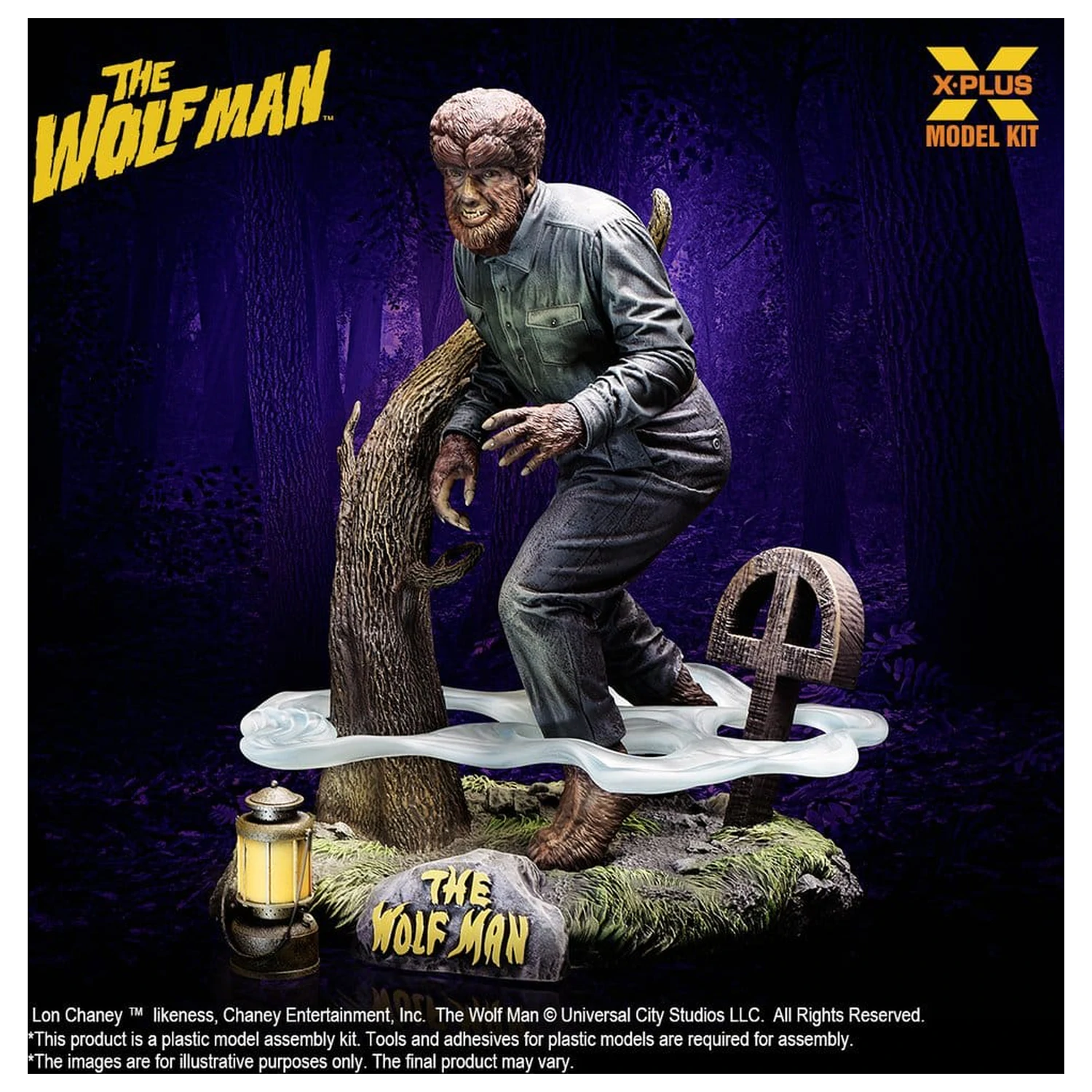The Wolf Man Plastic Model Kit 1/8 Lon Chaney Jr. as Wolf Man 22 cm (Reproduction) product photo