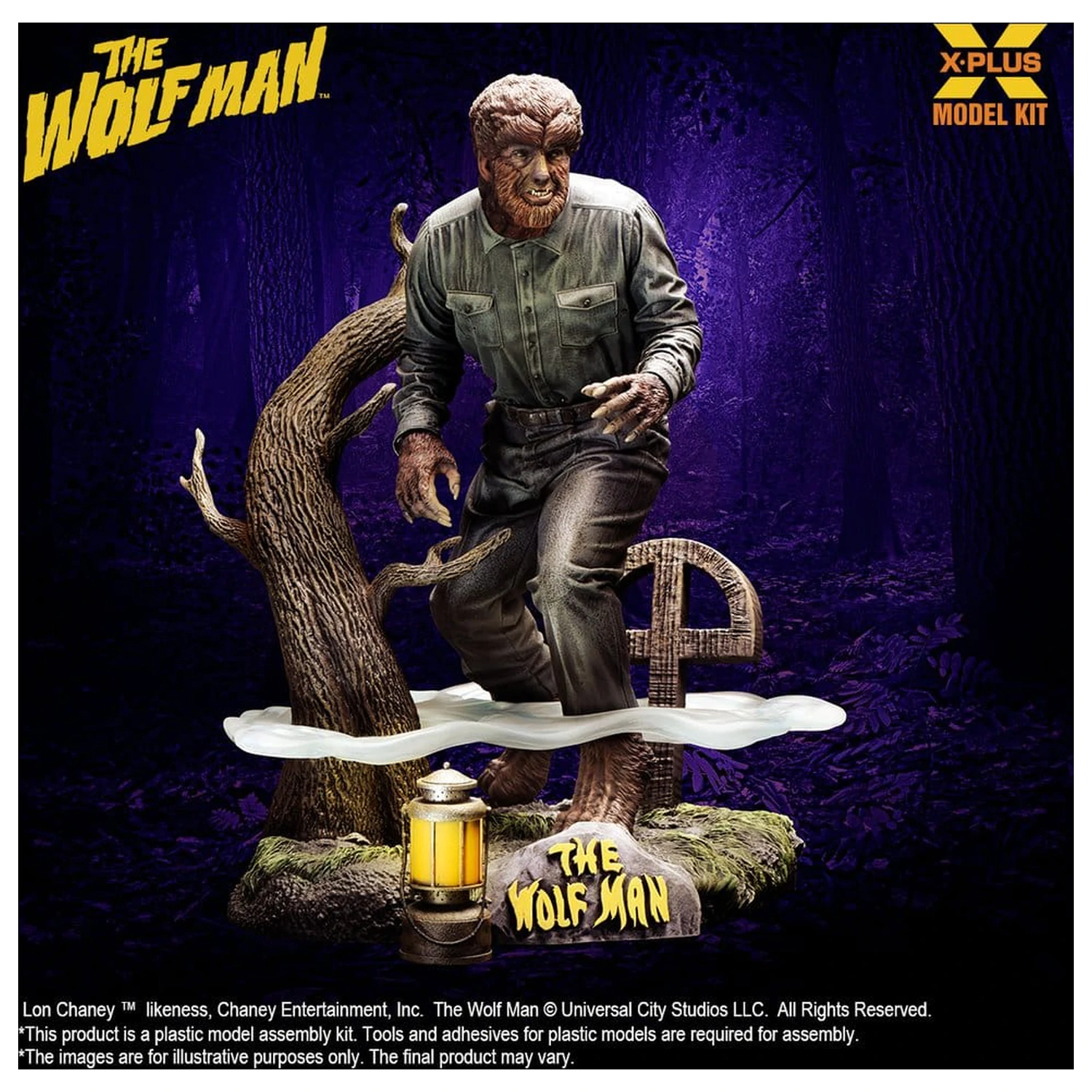 The Wolf Man Plastic Model Kit 1/8 Lon Chaney Jr. as Wolf Man 22 cm (Reproduction) product photo
