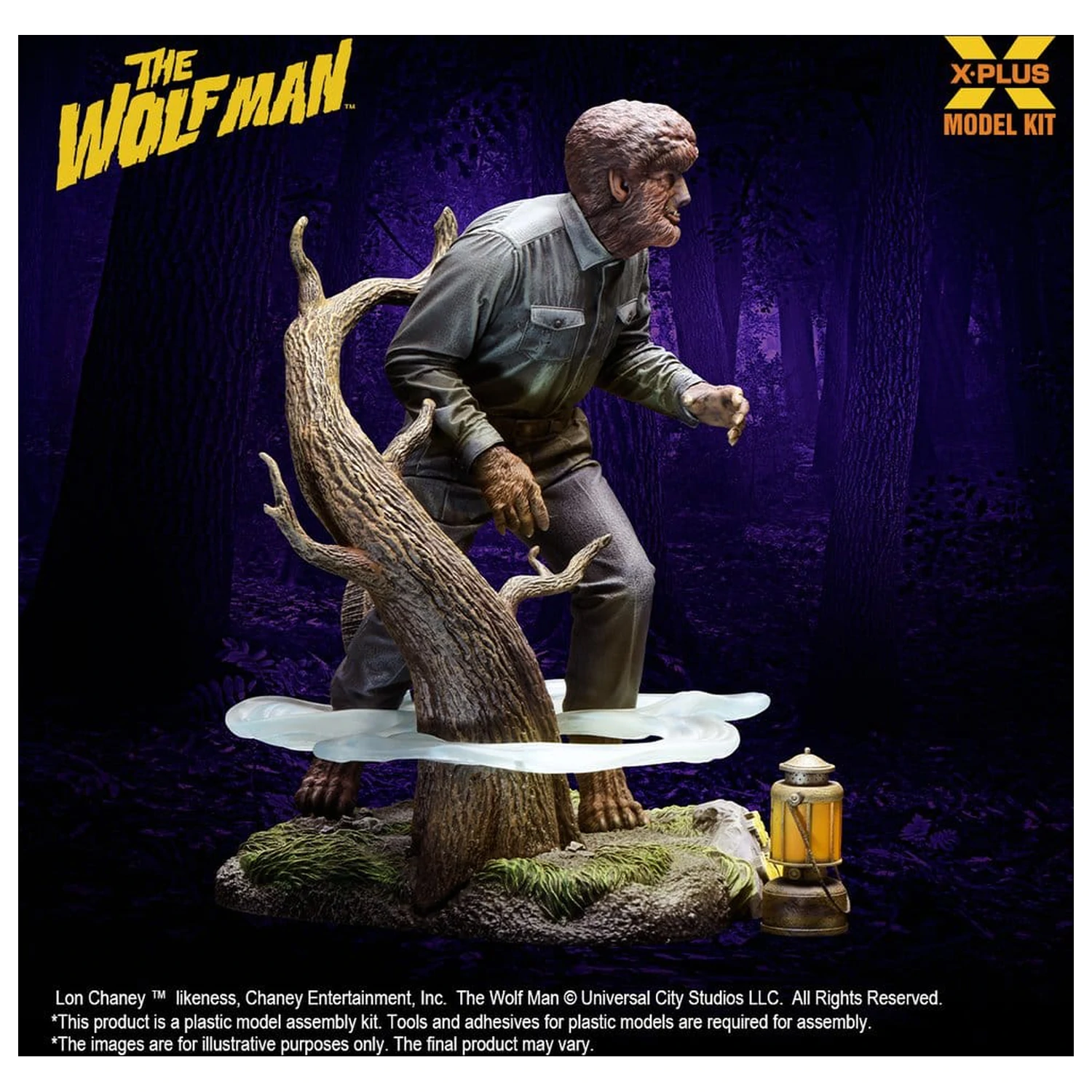 The Wolf Man Plastic Model Kit 1/8 Lon Chaney Jr. as Wolf Man 22 cm (Reproduction) product photo