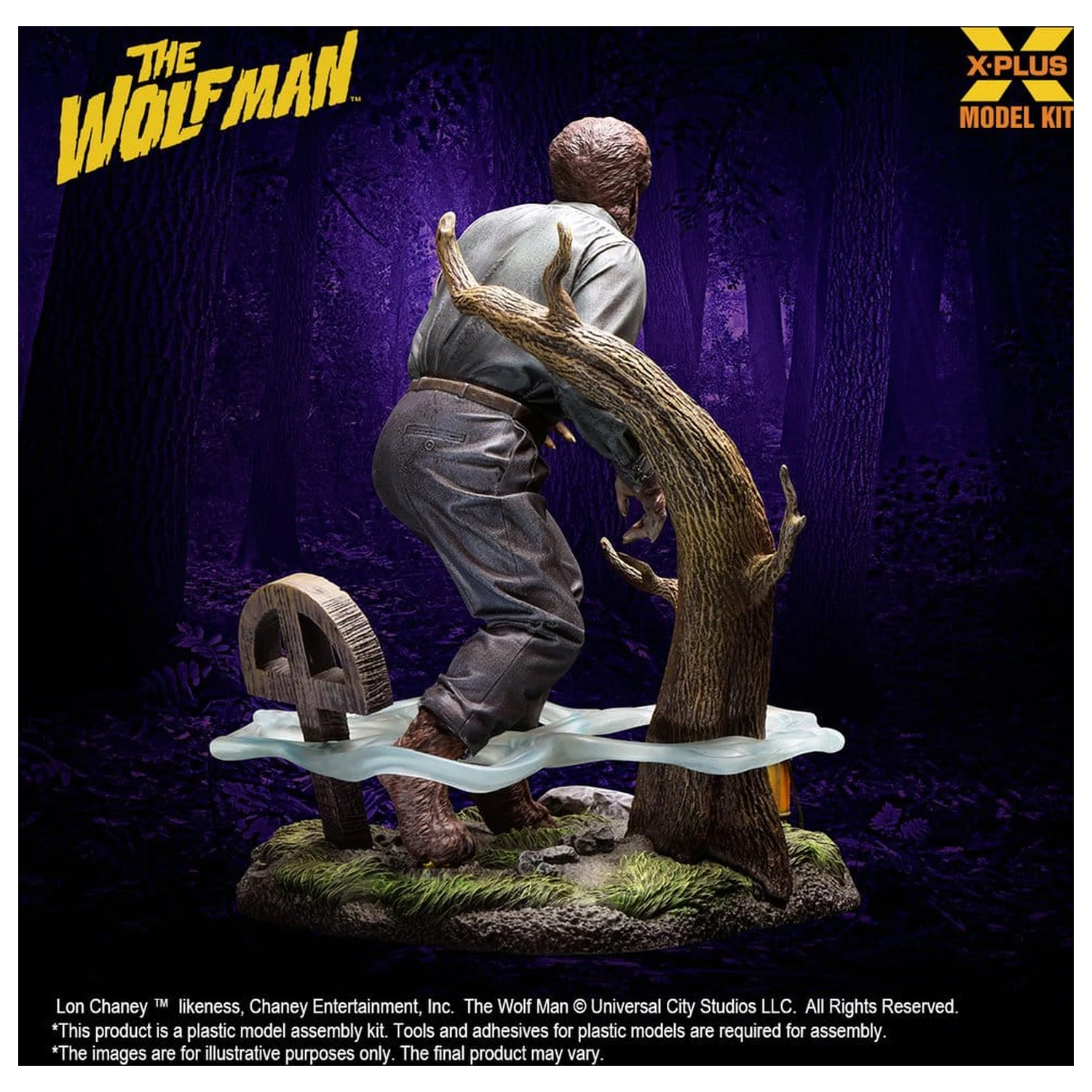 The Wolf Man Plastic Model Kit 1/8 Lon Chaney Jr. as Wolf Man 22 cm (Reproduction) product photo