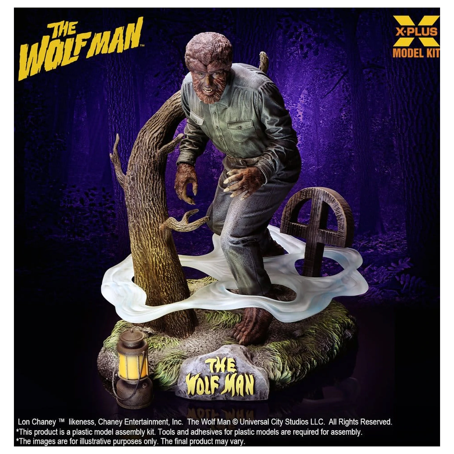The Wolf Man Plastic Model Kit 1/8 Lon Chaney Jr. as Wolf Man 22 cm (Reproduction) product photo