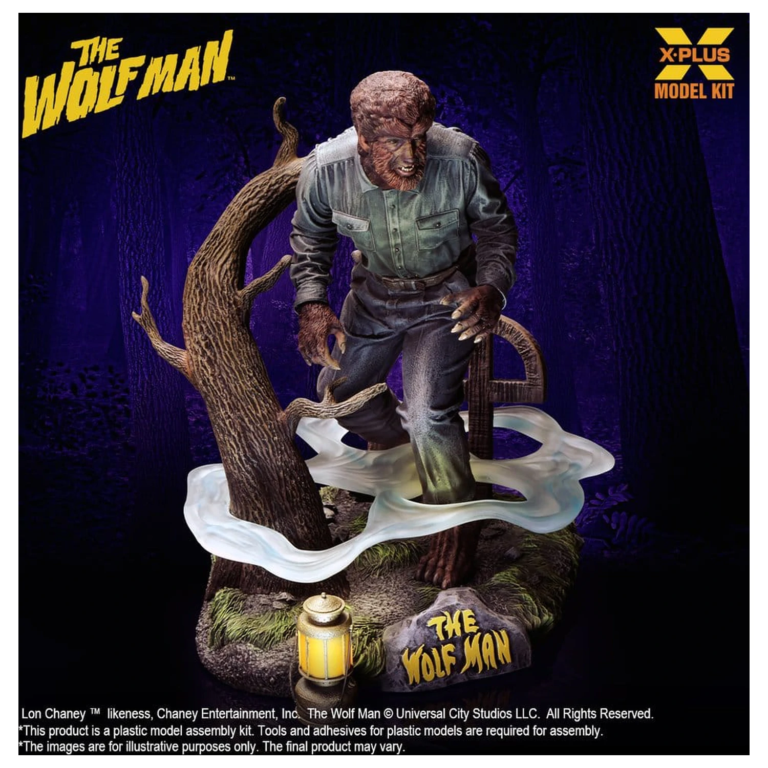 The Wolf Man Plastic Model Kit 1/8 Lon Chaney Jr. as Wolf Man 22 cm (Reproduction) product photo