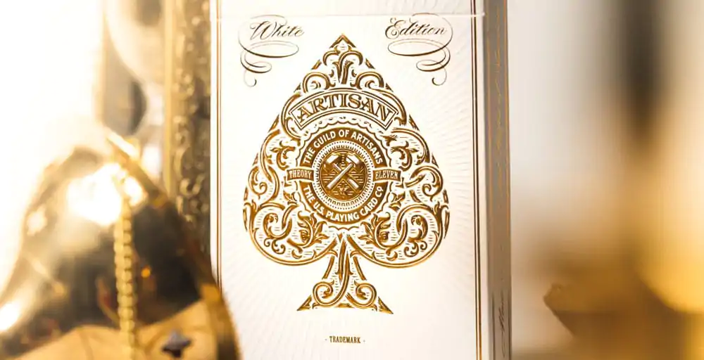 Theory Artisan White Poker Deck of Cards termékfotó