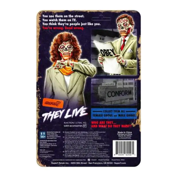 They Live ReAction Action Figure Wave 02 Female Ghoul (Glow) 10 cm product photo