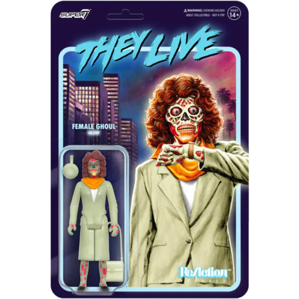 They Live ReAction Action Figure Wave 02 Female Ghoul (Glow) 10 cm product photo