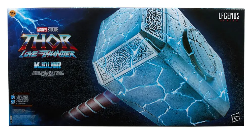 Thor: Love and Thunder Marvel Legends 1/1 Mighty Thor Mjolnir Premium Electronic Roleplay Hammer 49 cm termékfotó