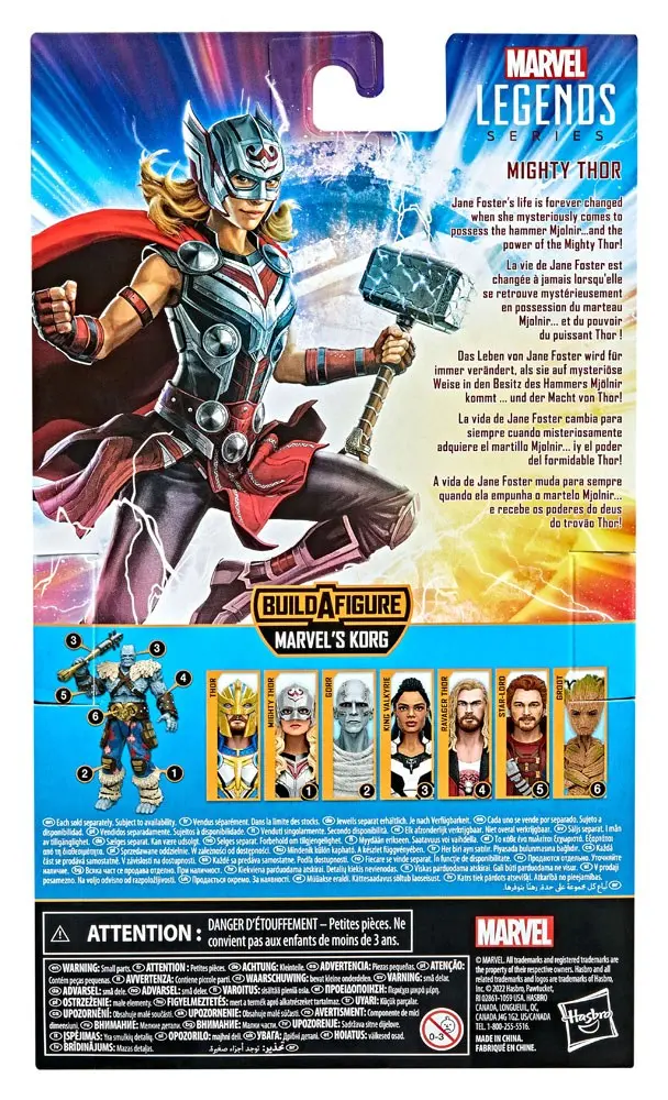 Thor: Love and Thunder Marvel Legends Series Action Figure 2022 Marvel's Korg BAF #1: Mighty Thor 15 cm product photo