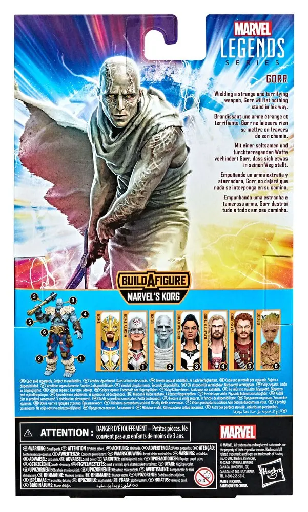 Thor: Love and Thunder Marvel Legends Series Action Figure 2022 Marvel's Korg BAF #2: Gorr 15 cm termékfotó