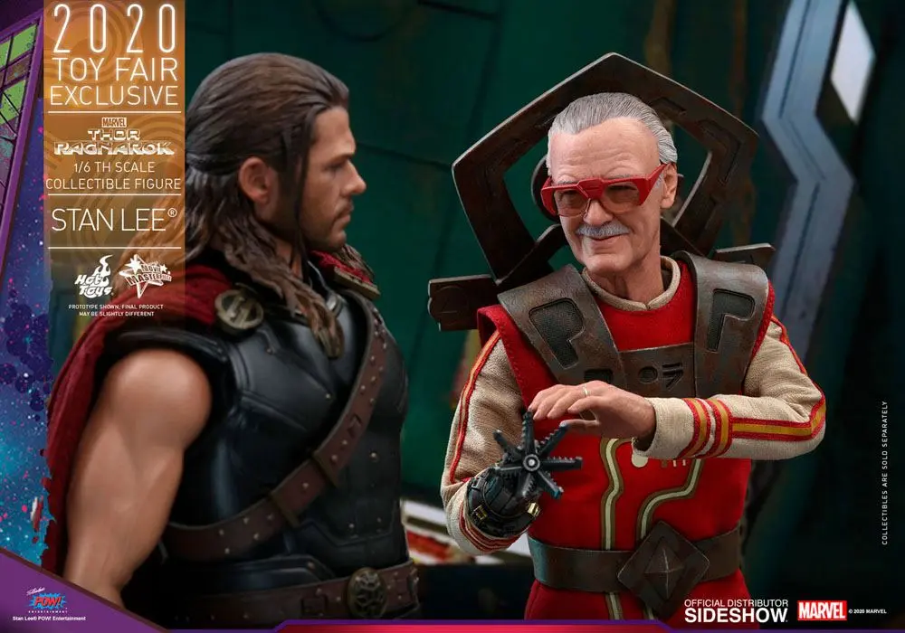 Thor Ragnarok Movie Masterpiece Action Figure 1/6 Stan Lee Hot Toys Exclusive 30 cm product photo