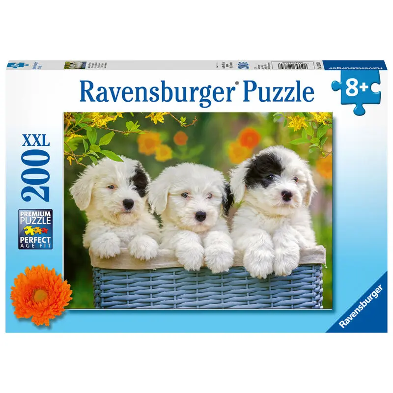 Three friendly puppies XXL puzzle 200pcs product photo