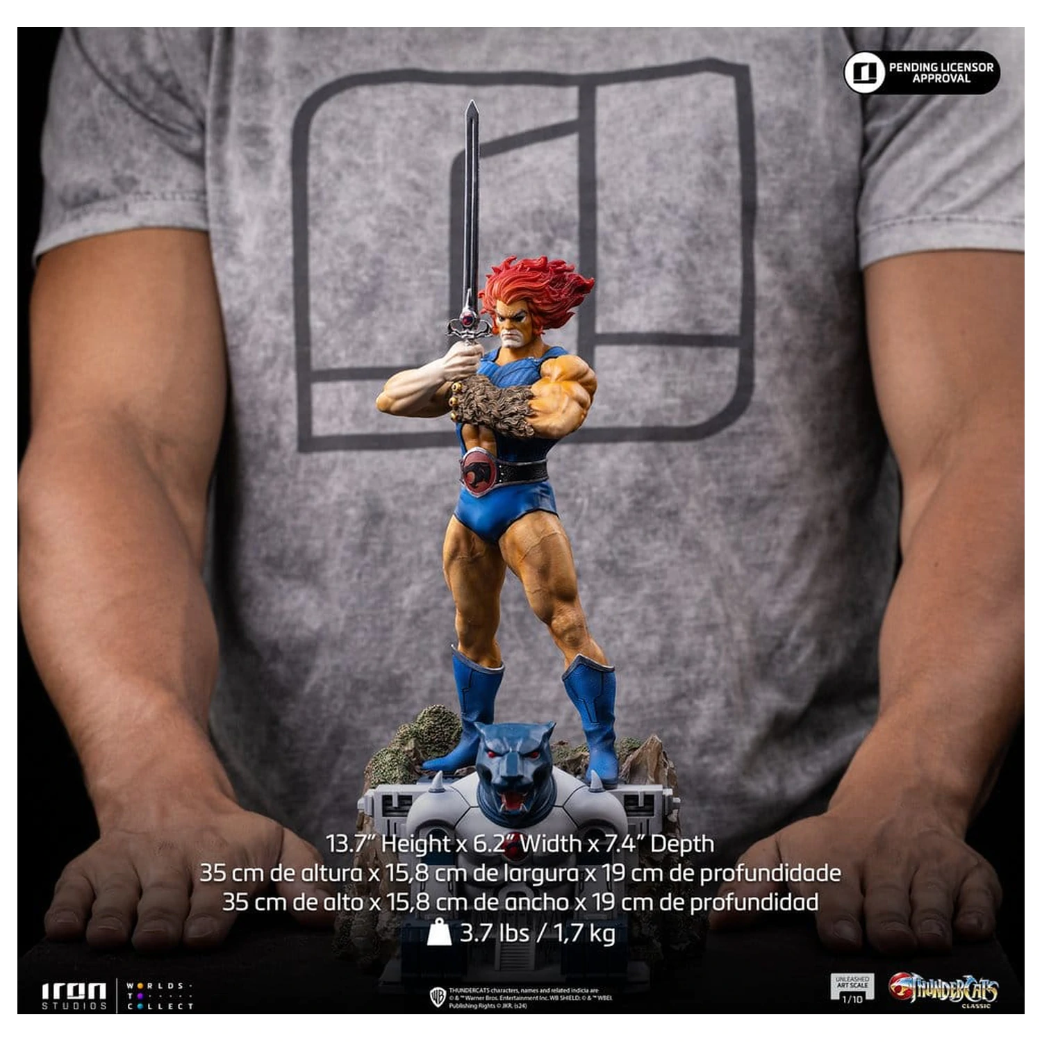 ThunderCats Art Scale Statue 1/10 Lion-O Unleashed 35 cm product photo