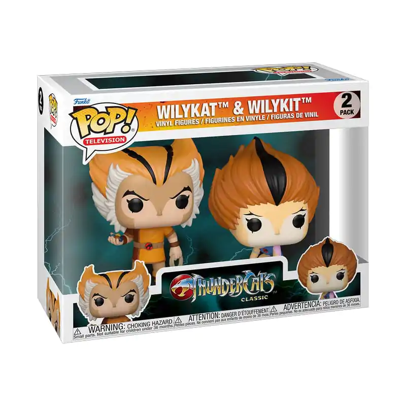 Thundercats Funko POP! Vinyl Figures 2-Pack Wilykat & Wilykit 9 cm product photo