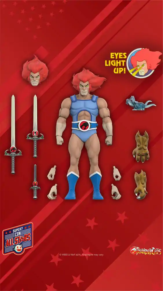 Thundercats Ultimates Action Figure Lion-O (LED Eyes) 18 cm termékfotó