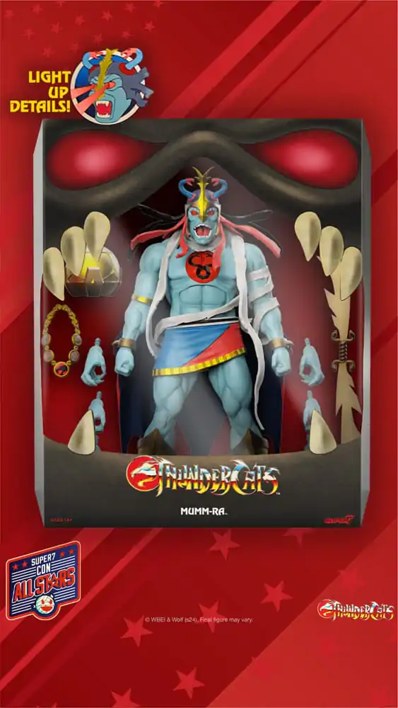 Thundercats Ultimates Action Figure Mumm-Ra (LED Eyes) 18 cm termékfotó