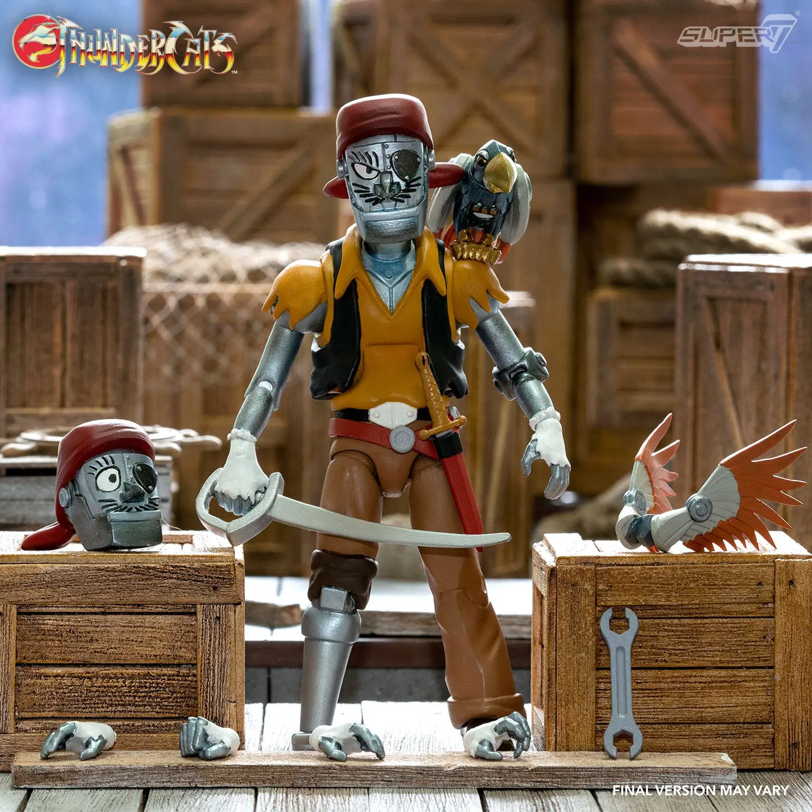Thundercats Ultimates Action Figure Wave 3 Captain Cracker the Robotic Pirate Scoundrel 18 cm product photo