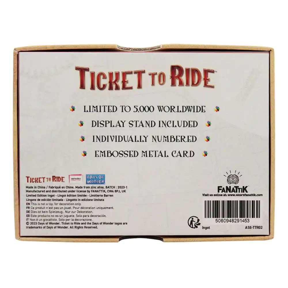 Ticket to Ride Ingot Trans America Express Limited Edition termékfotó