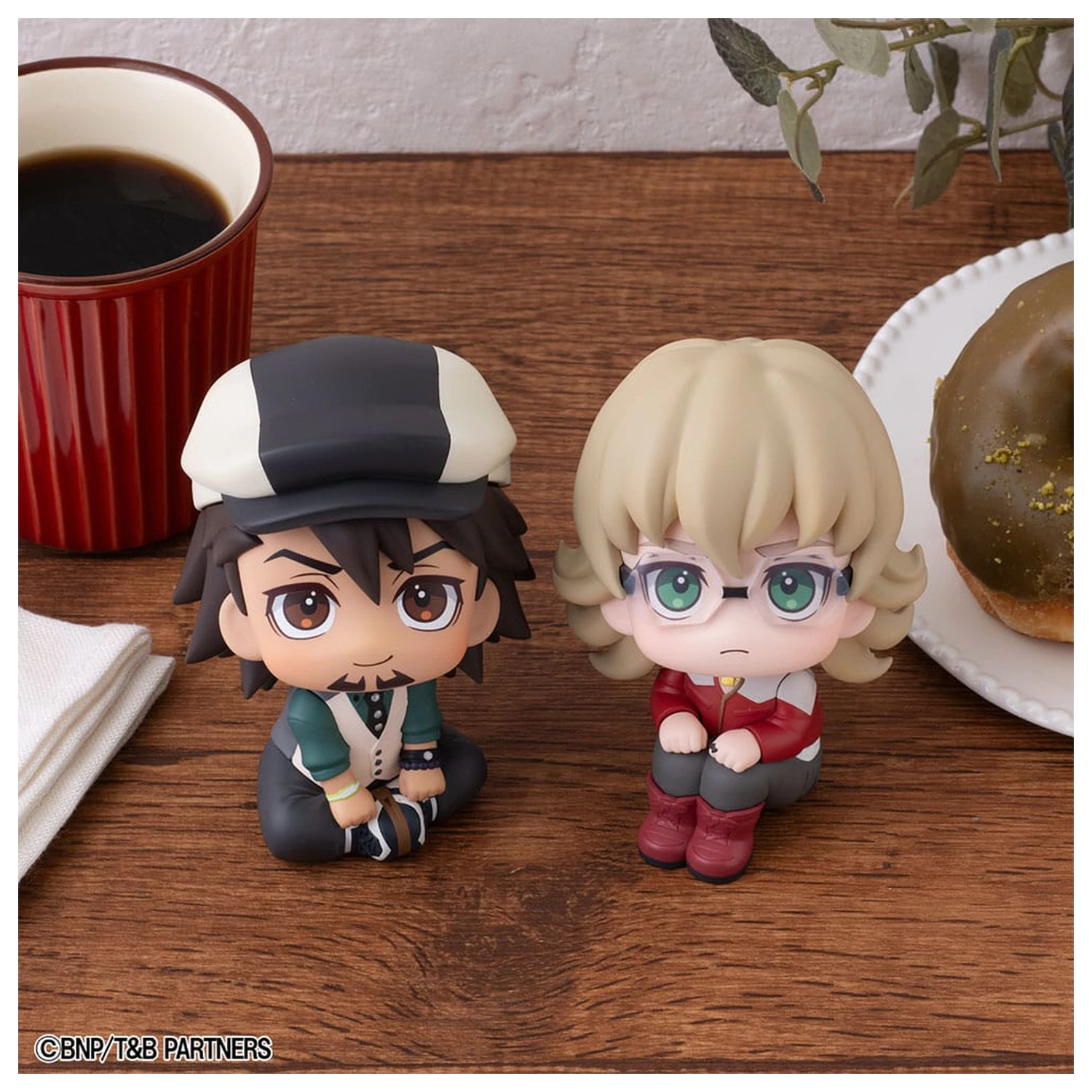 Tiger & Bunny Look Up PVC Statues Kaburagi T Kotetsu & Barnaby Brooks Jr. Set (with gift) 11 cm      product photo
