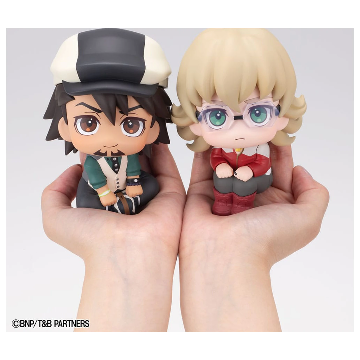 Tiger & Bunny Look Up PVC Statues Kaburagi T Kotetsu & Barnaby Brooks Jr. Set (with gift) 11 cm      product photo