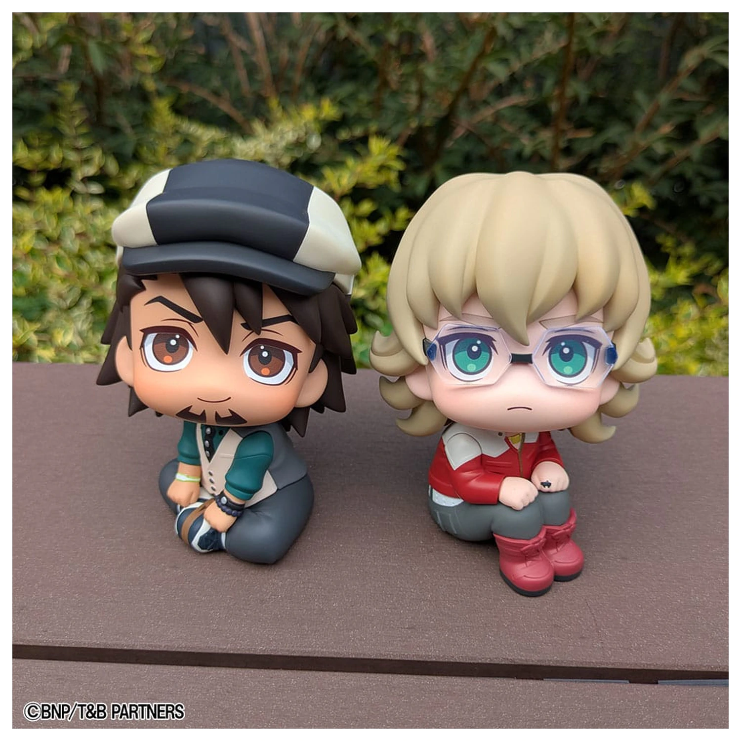 Tiger & Bunny Look Up PVC Statues Kaburagi T Kotetsu & Barnaby Brooks Jr. Set (with gift) 11 cm      product photo