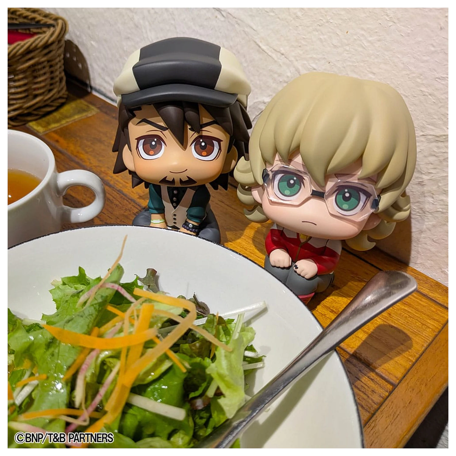 Tiger & Bunny Look Up PVC Statues Kaburagi T Kotetsu & Barnaby Brooks Jr. Set (with gift) 11 cm      product photo