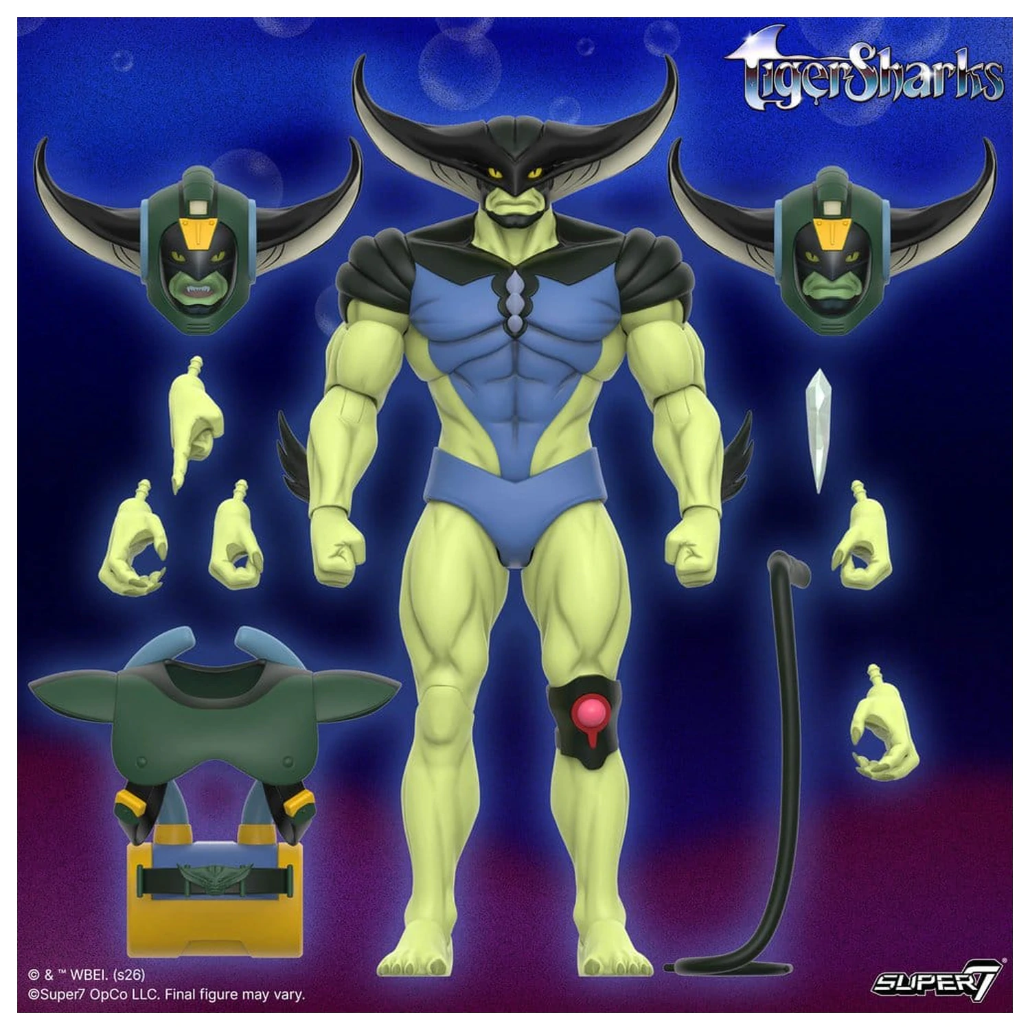 TigerSharks Ultimates Wave 01 Action Figure T-Ray 18 cm product photo