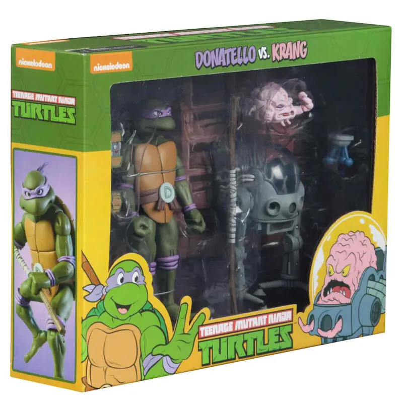 Teenage Mutant Ninja Turtles Donatello and Krang in Bubble pack 2 figures 18cm product photo