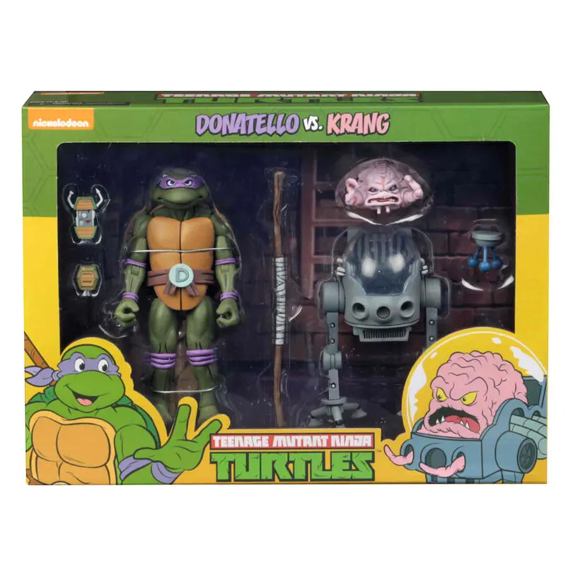 Teenage Mutant Ninja Turtles Donatello and Krang in Bubble pack 2 figures 18cm product photo