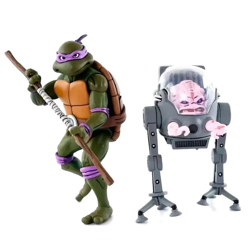 Teenage Mutant Ninja Turtles Donatello and Krang in Bubble pack 2 figures 18cm product photo