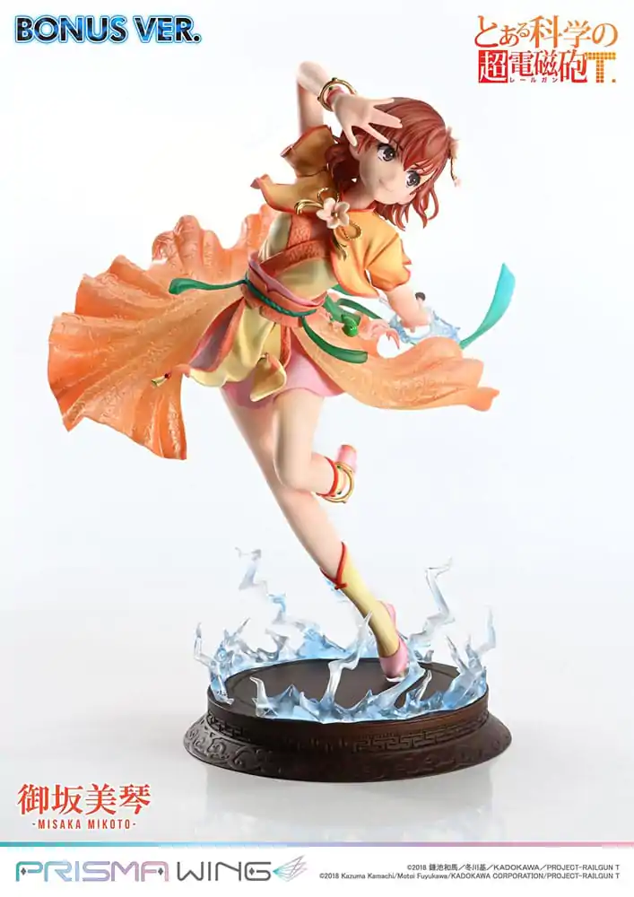 To Aru Kagaku no Railgun Prisma Wing PVC Statue 1/7 Misaka Mikoto Bonus Version 22 cm product photo